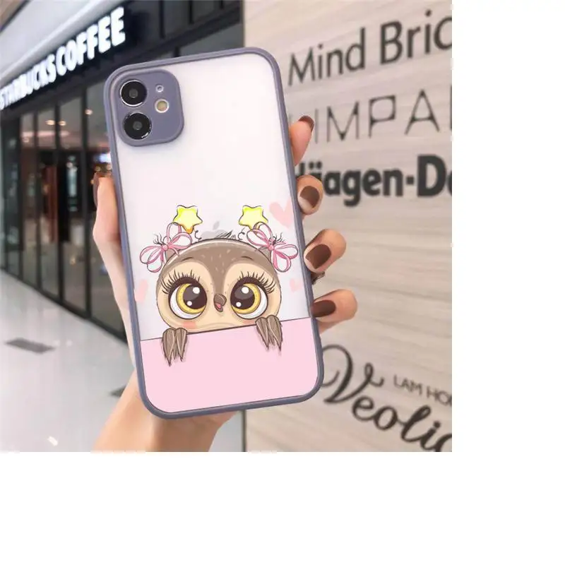cute Owl Lover Cartoon Phone Case For iPhone 12 11 Mini Pro XR XS Max 7 8 Plus X Matte transparent Gray Back Cover
cute Owl Lover Cartoon Phone Case For iPhone 12 11 Mini Pro XR XS Max 7 8 Plus X Matte transparent Gray Back Cover
