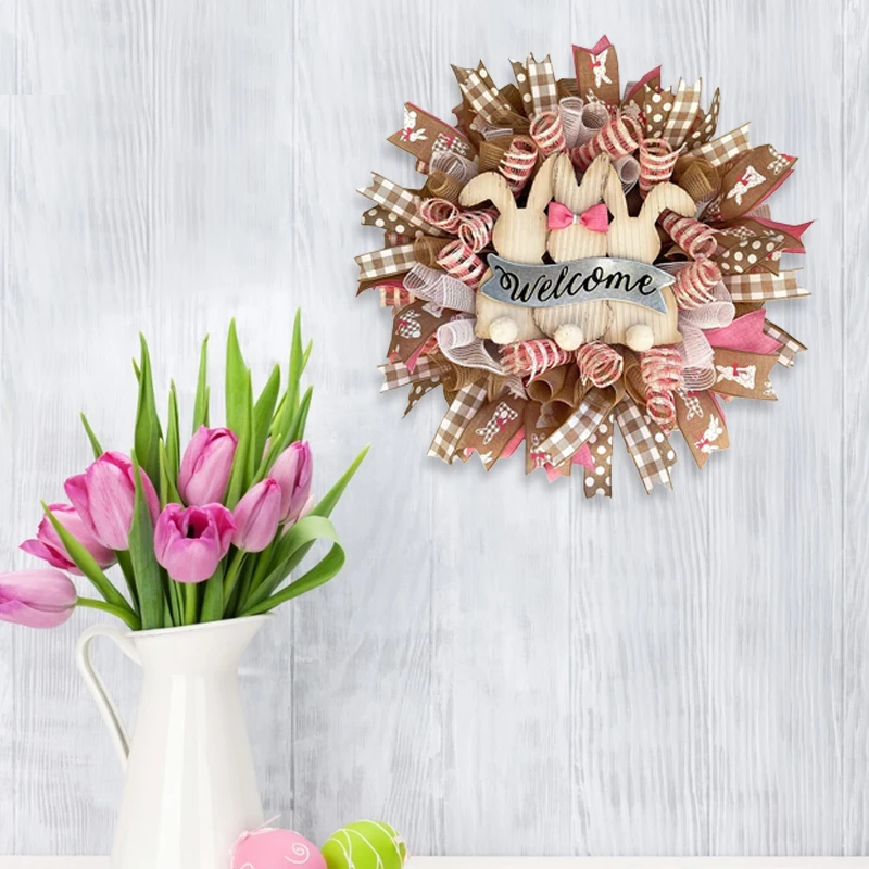 2021 Happy Easter Rabbit Wreath Decor Welcome Sign For Front Door Easter Party Decoration
2021 Happy Easter Rabbit Wreath Decor Welcome Sign For Front Door Easter Party Decoration