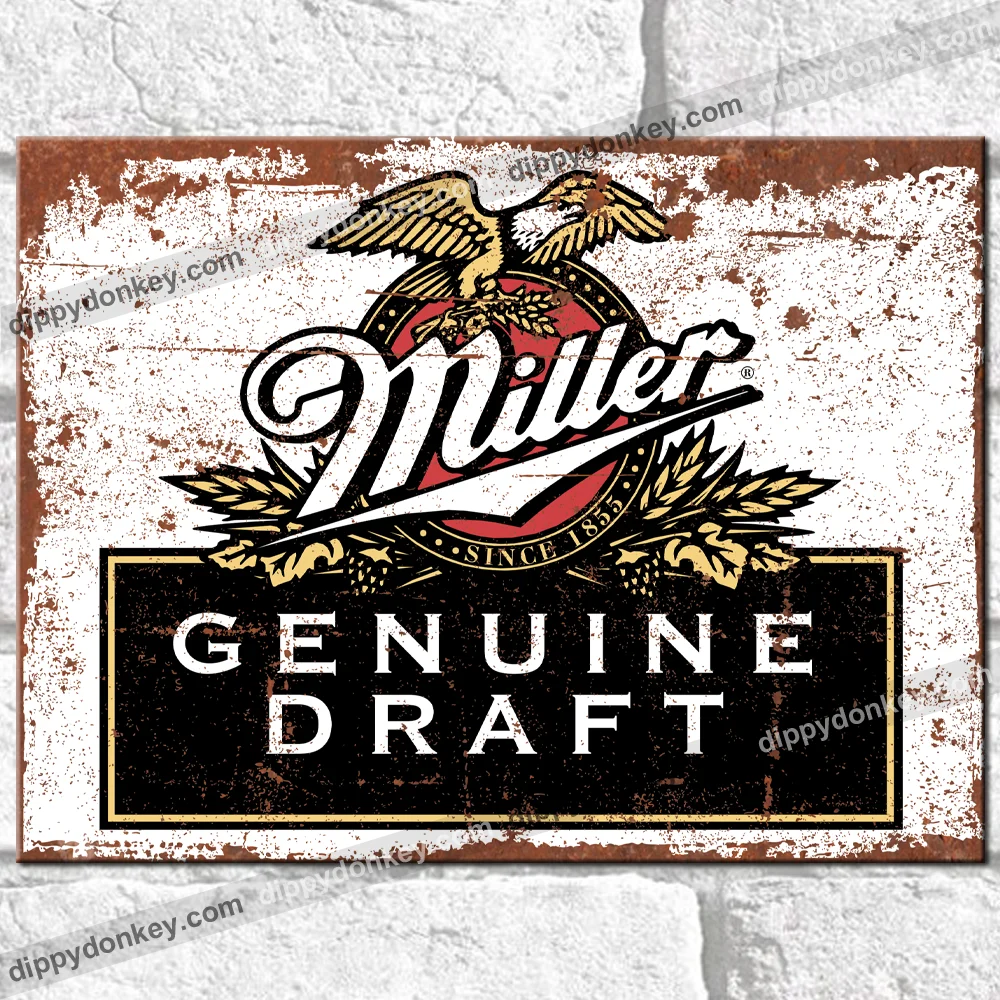 MILLER Metal Signs Vintage Retro Bar Mancave Plaque Garage Shed Tin Sign Poster
MILLER Metal Signs Vintage Retro Bar Mancave Plaque Garage Shed Tin Sign Poster