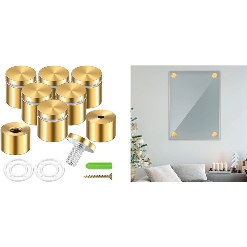 Hot SV-8 Sets Standoff Screws Advertising Nail Standoff Wall Mounting Hardware For Hanging Acrylic Picture Frame 
Hot SV-8 Sets Standoff Screws Advertising Nail Standoff Wall Mounting Hardware For Hanging Acrylic Picture Frame