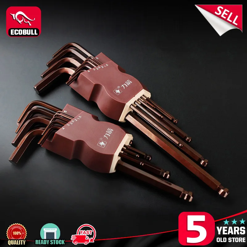 LIJIAN 9PCS S2 allen key Metric/British Type Hex Wrench Set Ball Ended Alex Spanner Hexagonal Wrench Set
LIJIAN 9PCS S2 allen key Metric/British Type Hex Wrench Set Ball Ended Alex Spanner Hexagonal Wrench Set