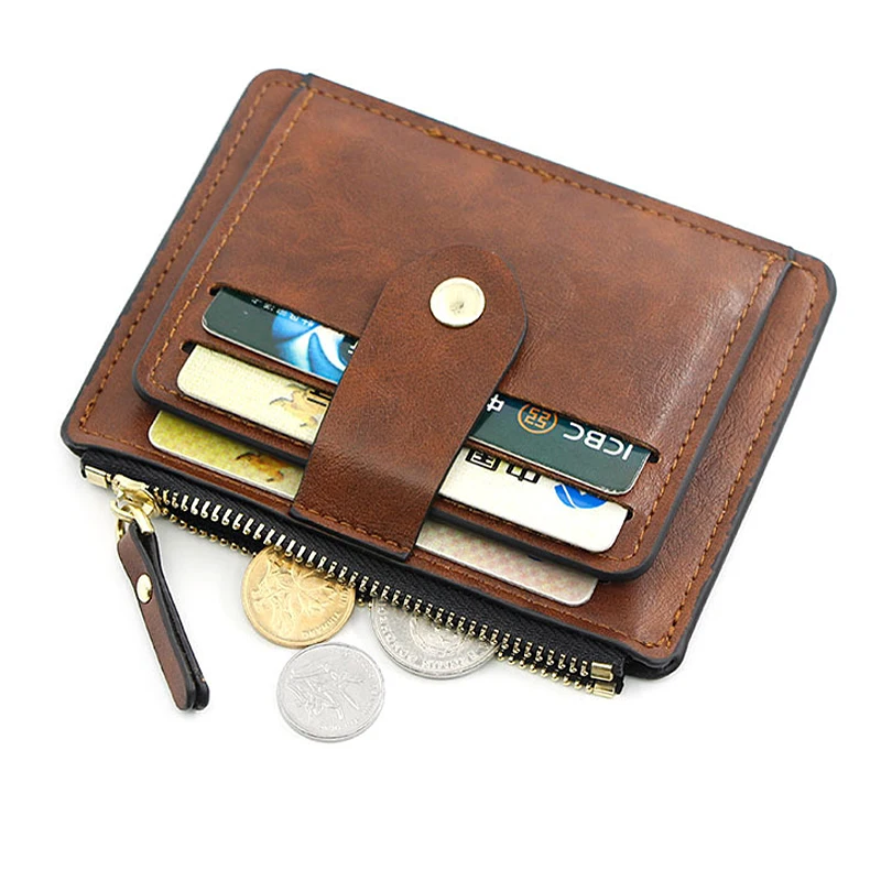 Fashion Hasp Credit ID Card Holder Leather Men's Wallet With Zipper Coin Pocket Women Mini Bank Card Money Bag Change Purse
Fashion Hasp Credit ID Card Holder Leather Men's Wallet With Zipper Coin Pocket Women Mini Bank Card Money Bag Change Purse