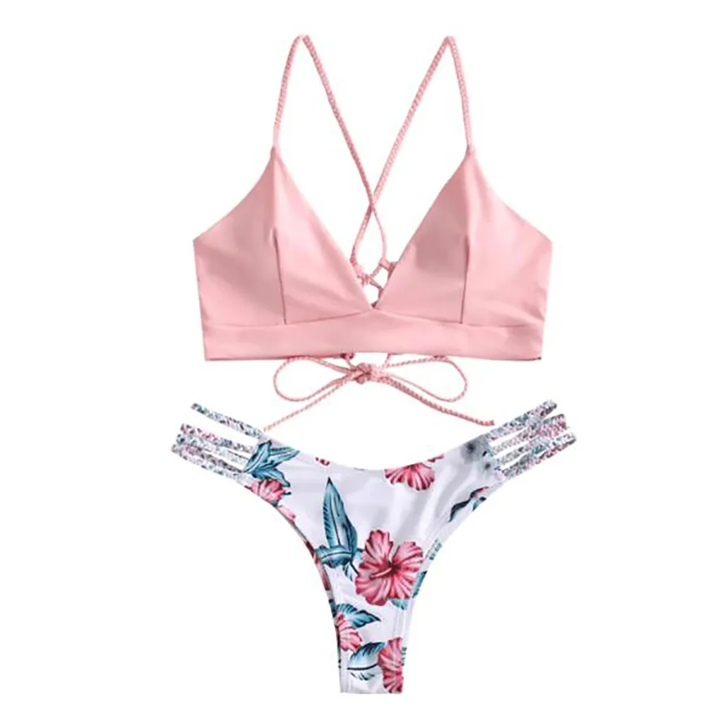 Women'S Bikini Cut Flower Two Piece Swimsuit Pushups Swimwear Beachwear Women'S Two-Piece Swimsuit Cross Strap Sexy Bikini Z0224
Women'S Bikini Cut Flower Two Piece Swimsuit Pushups Swimwear Beachwear Women'S Two-Piece Swimsuit Cross Strap Sexy Bikini Z0224