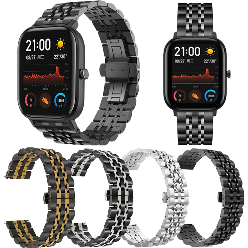 20MM 22MM Stainless Steel Watchband For Xiaomi Huami Amazfit GTR 2 GTR 47MM Smart Wristband Metal Straps For Amazfit Bip S GTS
20MM 22MM Stainless Steel Watchband For Xiaomi Huami Amazfit GTR 2 GTR 47MM Smart Wristband Metal Straps For Amazfit Bip S GTS