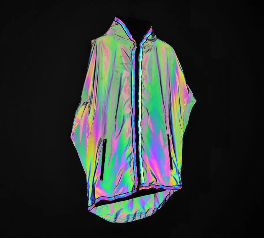 Autumn winter men night colorful reflective long jacket hooded coat men nightclub DJ hip hop punk jackets streetwear
Autumn winter men night colorful reflective long jacket hooded coat men nightclub DJ hip hop punk jackets streetwear