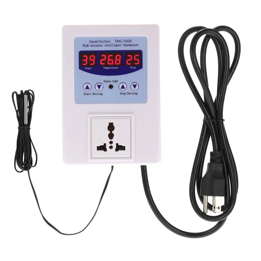AMYGOJJ AC 110 240 V 10 A LED Digital Intelligent Temperature Controller with Sensor Heat Dissipation Control Switch
AMYGOJJ AC 110 240 V 10 A LED Digital Intelligent Temperature Controller with Sensor Heat Dissipation Control Switch