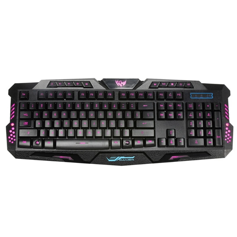A877y Three-color Backlit Multiple Rgb Wired Usb Keyboard Mechanical Feel Can Turn Off The Lights Gaming Gamer Working Home
A877y Three-color Backlit Multiple Rgb Wired Usb Keyboard Mechanical Feel Can Turn Off The Lights Gaming Gamer Working Home