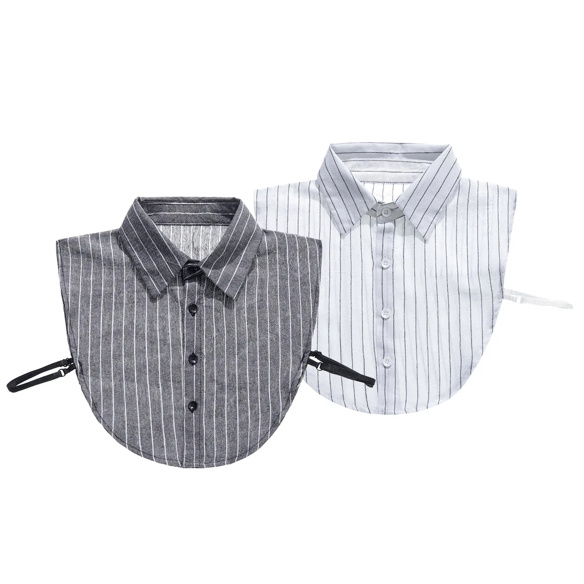 Women's Blouses Stripe False Collar Cotton with a collar with a grey and white stripe pattern for comfort and breathability
Women's Blouses Stripe False Collar Cotton with a collar with a grey and white stripe pattern for comfort and breathability