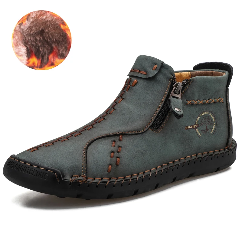 Brand Winter Men's Boots Plush Warm Men's Snow Boots Luxury Men's Leather Boots Autumn Outdoor Men Motorcycle Boots Work Boots
Brand Winter Men's Boots Plush Warm Men's Snow Boots Luxury Men's Leather Boots Autumn Outdoor Men Motorcycle Boots Work Boots
