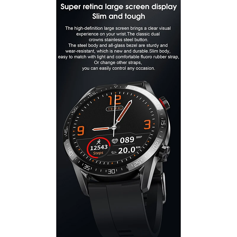 Smochm L13 Smart Watch Man Woman Support Phone Call Dialer ECG PPG Heart Rate Measure Smartwatch Waterproof IP68
Smochm L13 Smart Watch Man Woman Support Phone Call Dialer ECG PPG Heart Rate Measure Smartwatch Waterproof IP68