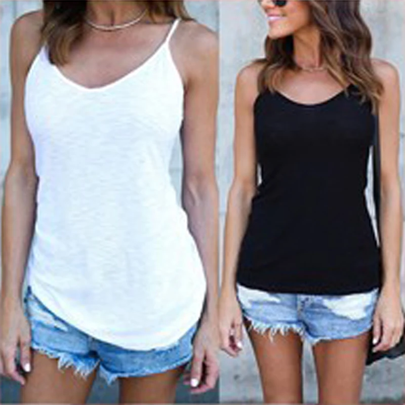 Casual Camisole Women'S Tops T-Shirt Summer Spaghetti Strap Loose Vest Female Camis Fashion Casual Tops
Casual Camisole Women'S Tops T-Shirt Summer Spaghetti Strap Loose Vest Female Camis Fashion Casual Tops
