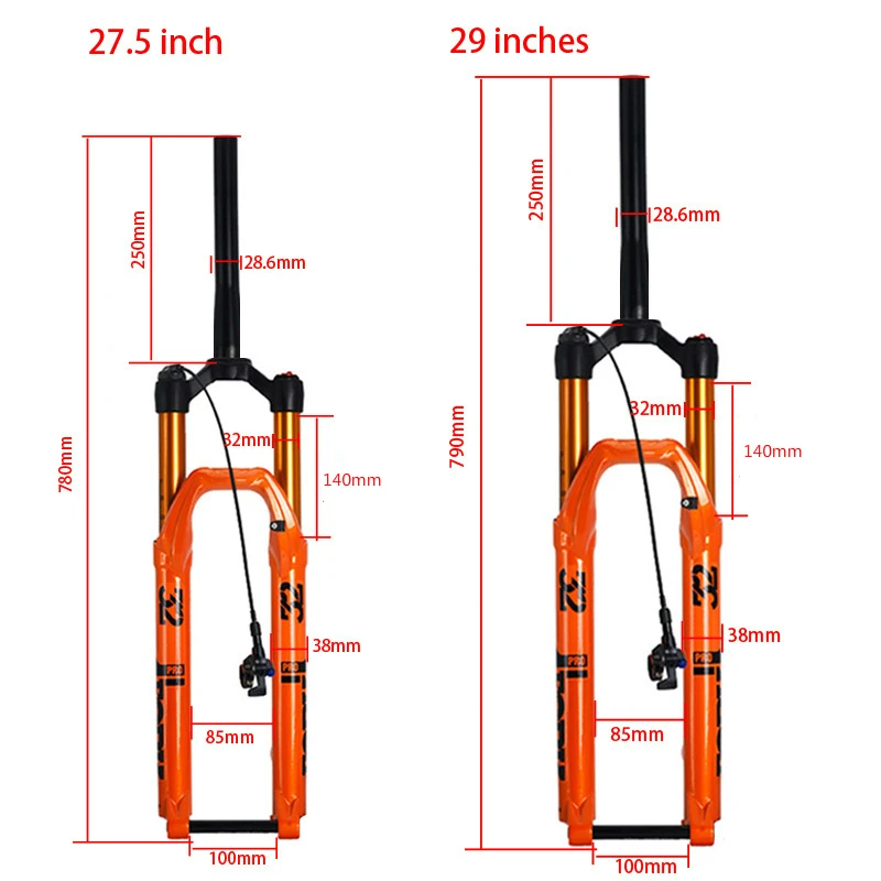 Suspension Fork 29 27.5 Inch MTB Bicycle Damping Rebound Air Fork Thru Axle 100*15mm Travel 140mm Remote Control Straight Tube
Suspension Fork 29 27.5 Inch MTB Bicycle Damping Rebound Air Fork Thru Axle 100*15mm Travel 140mm Remote Control Straight Tube