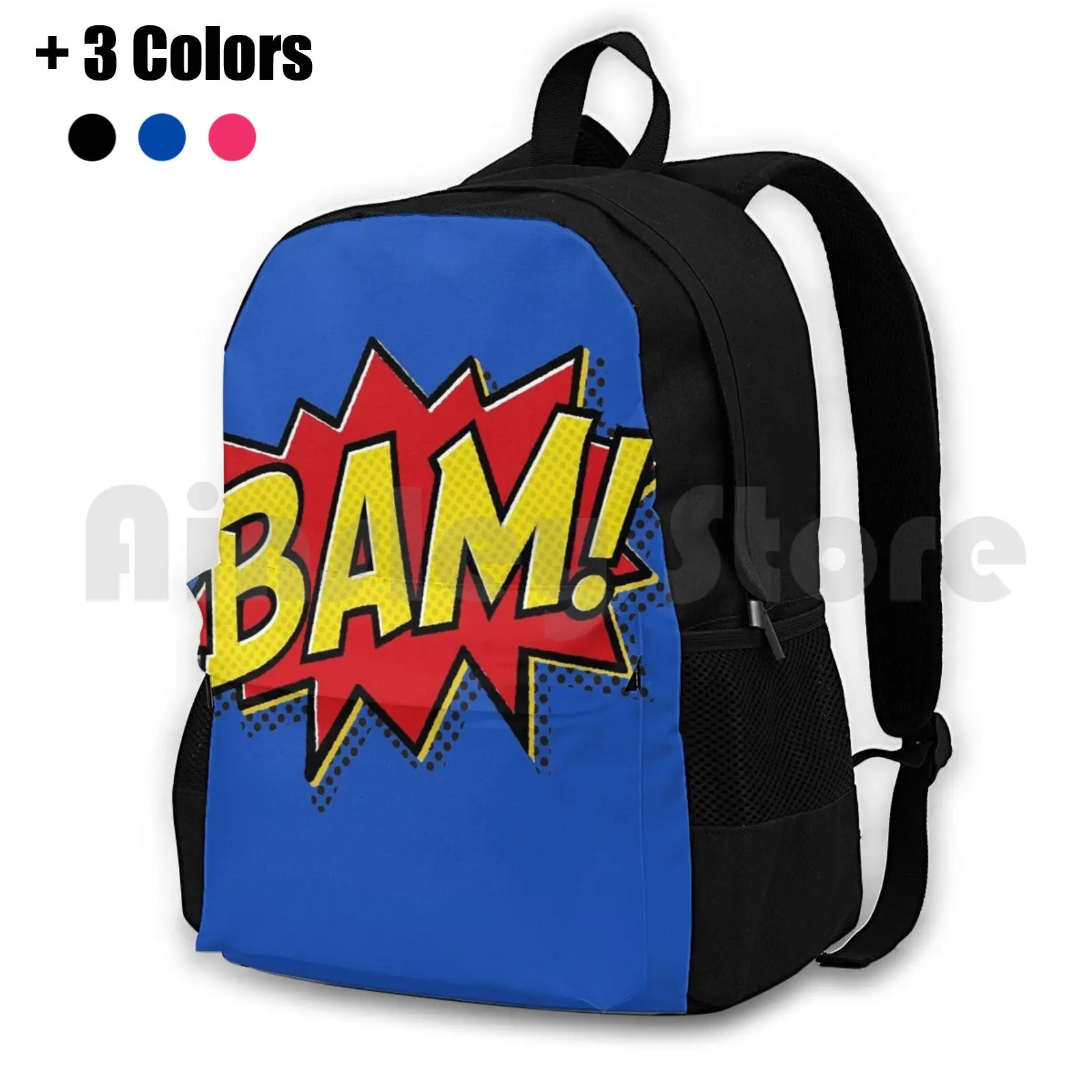 Bam! Outdoor Hiking Backpack Riding Climbing Sports Bag Bam Pow Super Hero Superhero Comic
Bam! Outdoor Hiking Backpack Riding Climbing Sports Bag Bam Pow Super Hero Superhero Comic