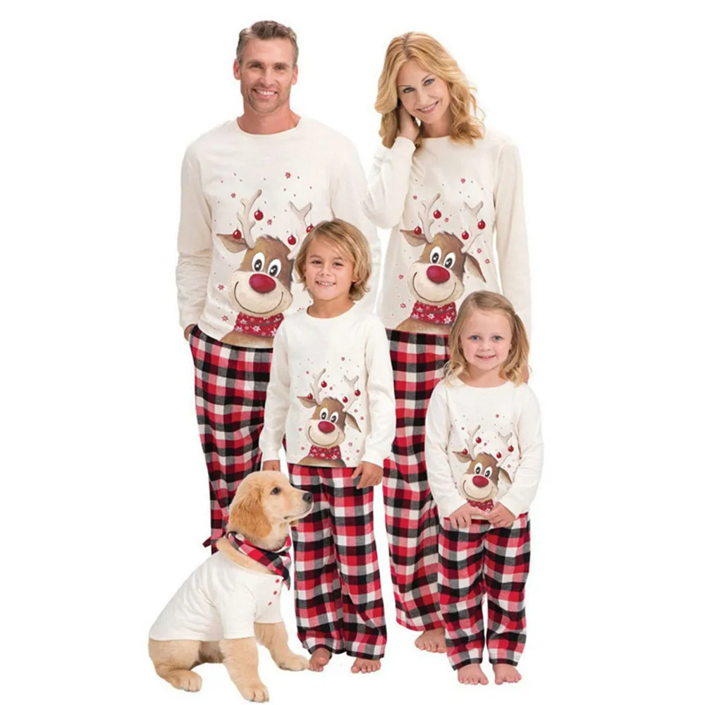 Xmas Family Matching Pajamas Set Cute Deer Adult Kid Baby Family Matching Outfits 2021 Christmas Family Pj's Dog Clothes Scarf
Xmas Family Matching Pajamas Set Cute Deer Adult Kid Baby Family Matching Outfits 2021 Christmas Family Pj's Dog Clothes Scarf