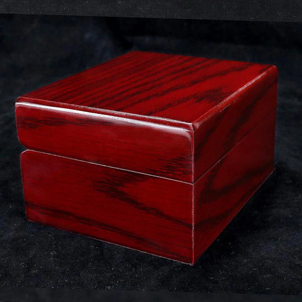 Коробка для часов с одним слотом Роскошные дисплей корпус твердые деревянные