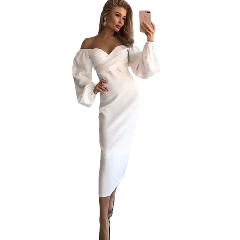 Dresses Women Lantern Sleeve Tube Top Women's Evening Party Dress Solid Color Folds Sexy V-neck Pencil Skirt 2022 Spring Summer
Dresses Women Lantern Sleeve Tube Top Women's Evening Party Dress Solid Color Folds Sexy V-neck Pencil Skirt 2022 Spring Summer