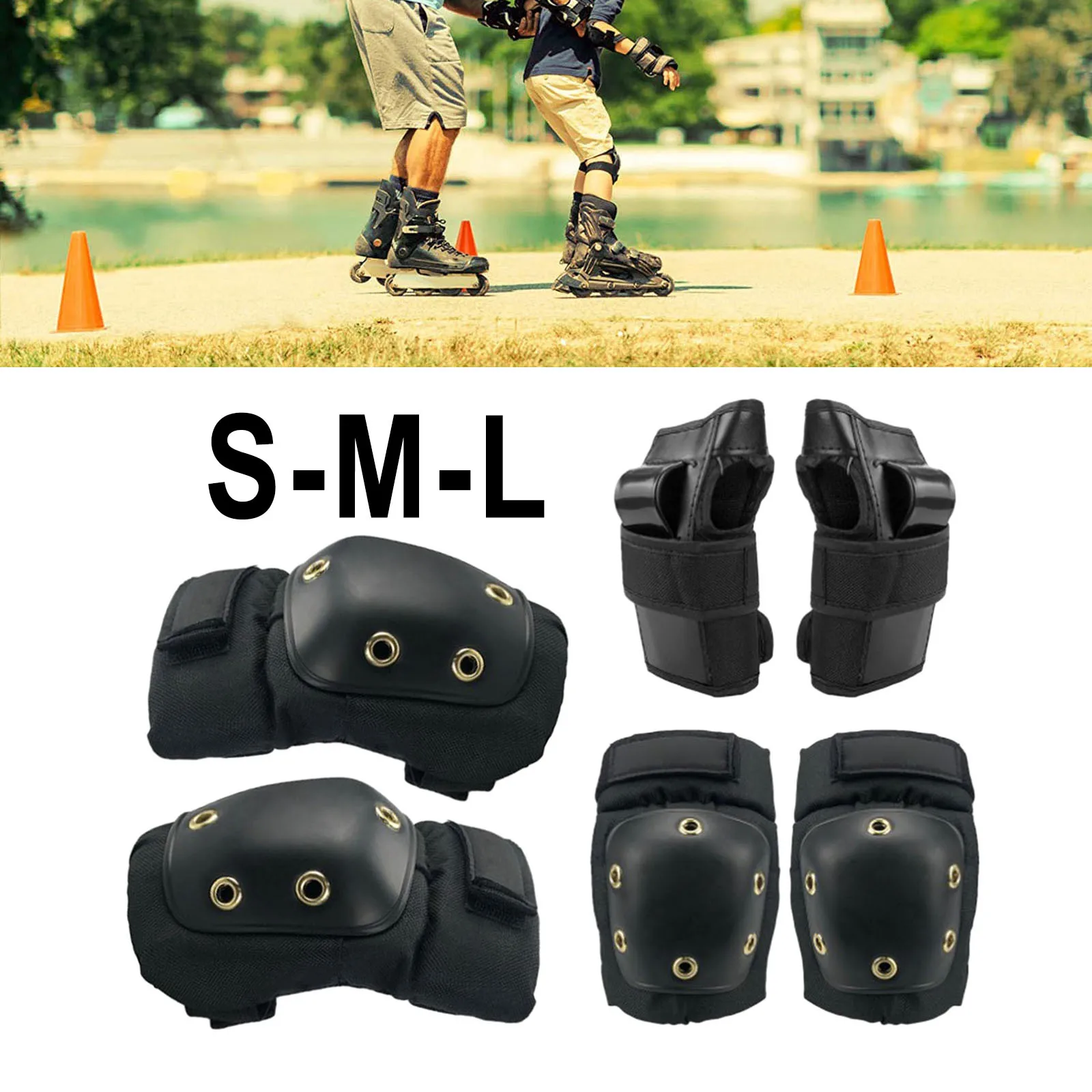 6pcs Kids Roller Skate Knee Pads Sets Wrist Guards Elbow Protectors Adjustable Safety Gear for Cycling Skateboard Bike Scooter
6pcs Kids Roller Skate Knee Pads Sets Wrist Guards Elbow Protectors Adjustable Safety Gear for Cycling Skateboard Bike Scooter
