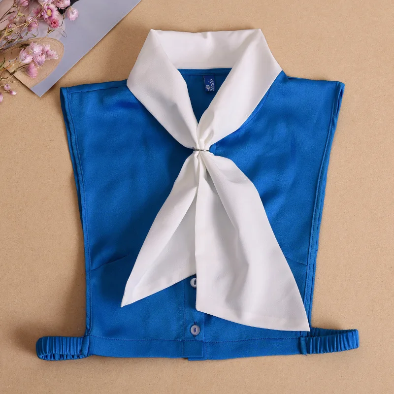 Vintage Fake Collar for Women Shirt Front Bowknots Fake Shirt Collar Solid Color Sweater Decorative False Detachable Collar
Vintage Fake Collar for Women Shirt Front Bowknots Fake Shirt Collar Solid Color Sweater Decorative False Detachable Collar