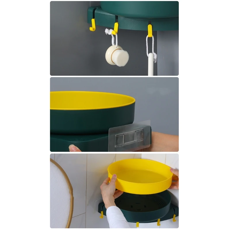 F62A угловая душевая полка 360 градусов вращающийся стеллаж для хранения стены смонтированный Органайзер без сверления для туалета Ванная ком... 
F62A угловая душевая полка 360 градусов вращающийся стеллаж для хранения стены смонтированный Органайзер без сверления для туалета Ванная ком...