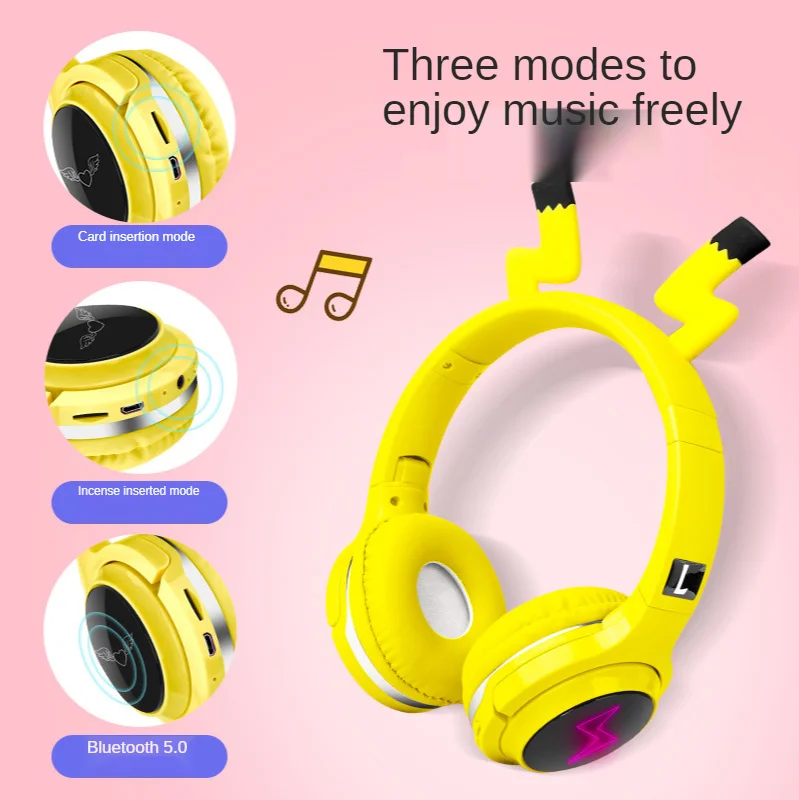 Head-mounted neckband headphones cartoon bluetooth headset children's music earphones learning bluetooth headphones 
Head-mounted neckband headphones cartoon bluetooth headset children's music earphones learning bluetooth headphones