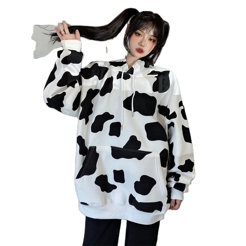 Cow Printed Women Sweatshirt Hoodie Autumn Winter Female Hoodies Long Sleeve Fashion Women's Hoodies Casual Lady Hooded Tops
Cow Printed Women Sweatshirt Hoodie Autumn Winter Female Hoodies Long Sleeve Fashion Women's Hoodies Casual Lady Hooded Tops