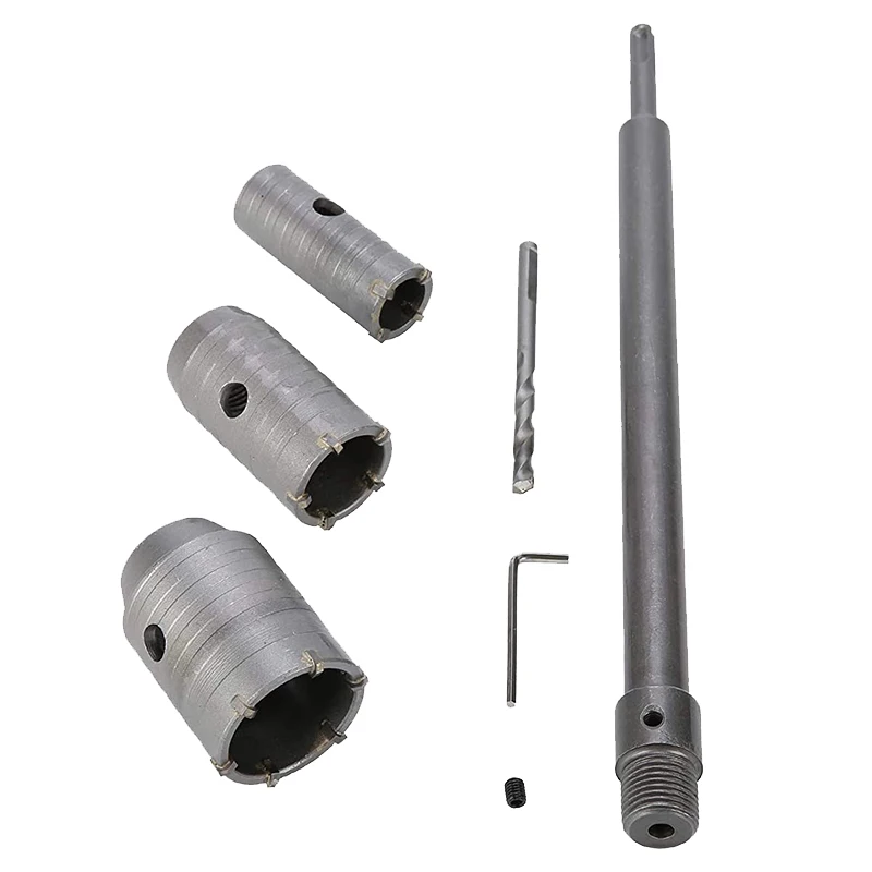 SHGO HOT-30 40 50mm SDS Plus Shank Carbide Tip Hole Saw Drill Bit Shaft Cutter Wall Drill Brick Stone Concrete Cement with Wrenc
SHGO HOT-30 40 50mm SDS Plus Shank Carbide Tip Hole Saw Drill Bit Shaft Cutter Wall Drill Brick Stone Concrete Cement with Wrenc