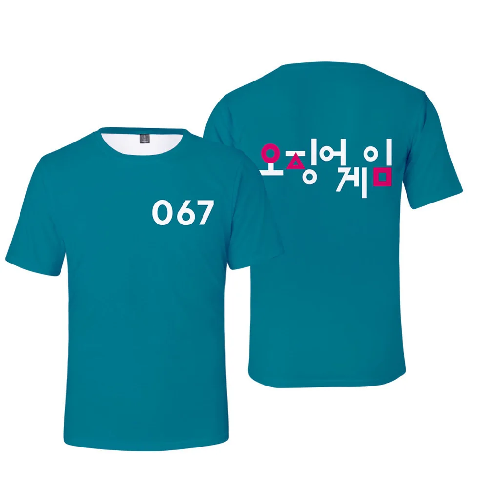 2021 New Hot Squid Game Merch 067 T-Shirt Summer Short Sleeve Shirt for Men and Women Streetwear Summer fun T-shirts men XXS-6XL
2021 New Hot Squid Game Merch 067 T-Shirt Summer Short Sleeve Shirt for Men and Women Streetwear Summer fun T-shirts men XXS-6XL