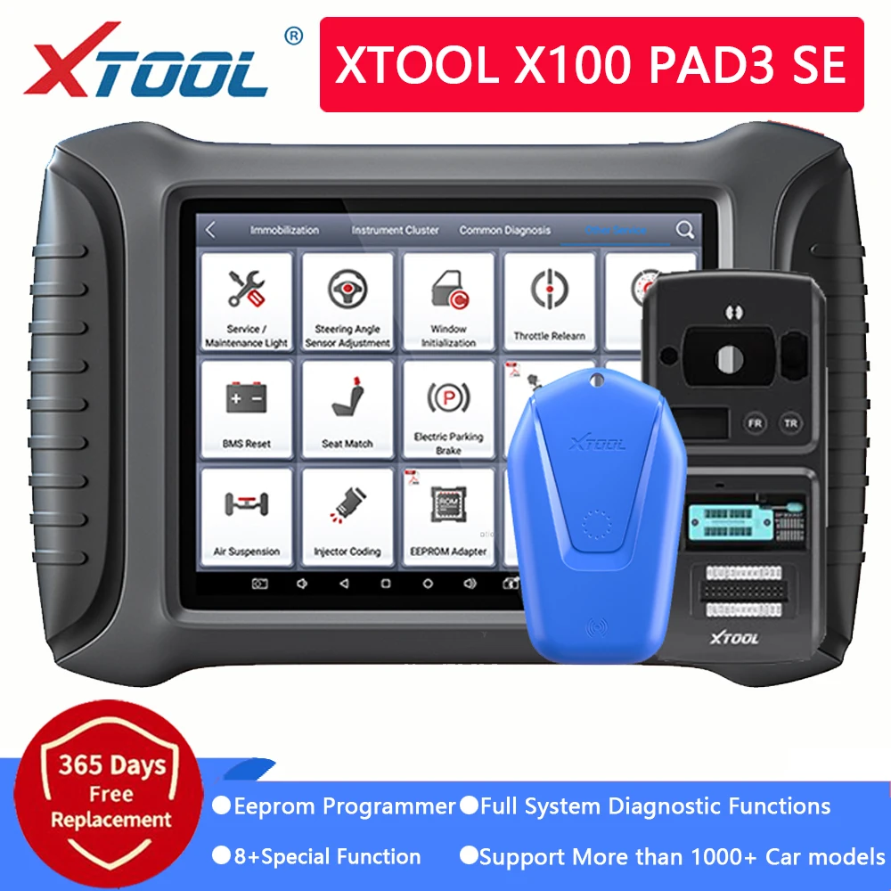 XTOOL X100 PAD3 SE With KS-1/KC501 Infrared Key Full Systems OBD2 Key programmer Diagnosis Scanner Tools For BENZ Free Update
XTOOL X100 PAD3 SE With KS-1/KC501 Infrared Key Full Systems OBD2 Key programmer Diagnosis Scanner Tools For BENZ Free Update