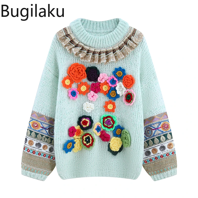 Женский винтажный свитер с цветочной вышивкой Bugilaku, повседневный Универсальный пуловер с круглым вырезом и длинным рукавом в стиле пэчворк...
Женский винтажный свитер с цветочной вышивкой Bugilaku, повседневный Универсальный пуловер с круглым вырезом и длинным рукавом в стиле пэчворк...