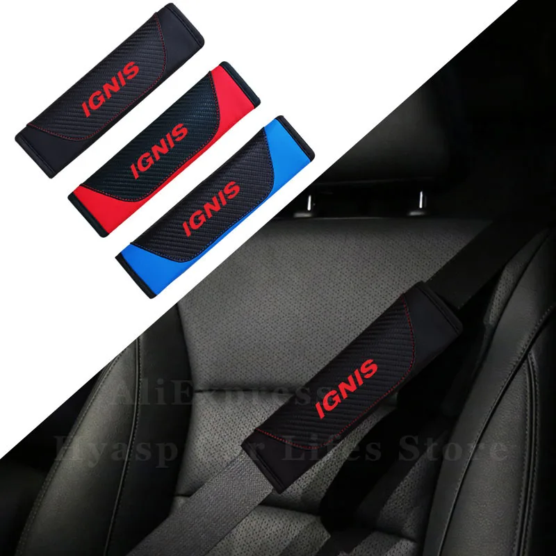 Car Safety Belt Cover For Suzuki IGNIS Carbon Fiber Seat Belt Shoulder Cushion Auto Seatbelt Strap Pad Interior Car Accessories
Car Safety Belt Cover For Suzuki IGNIS Carbon Fiber Seat Belt Shoulder Cushion Auto Seatbelt Strap Pad Interior Car Accessories