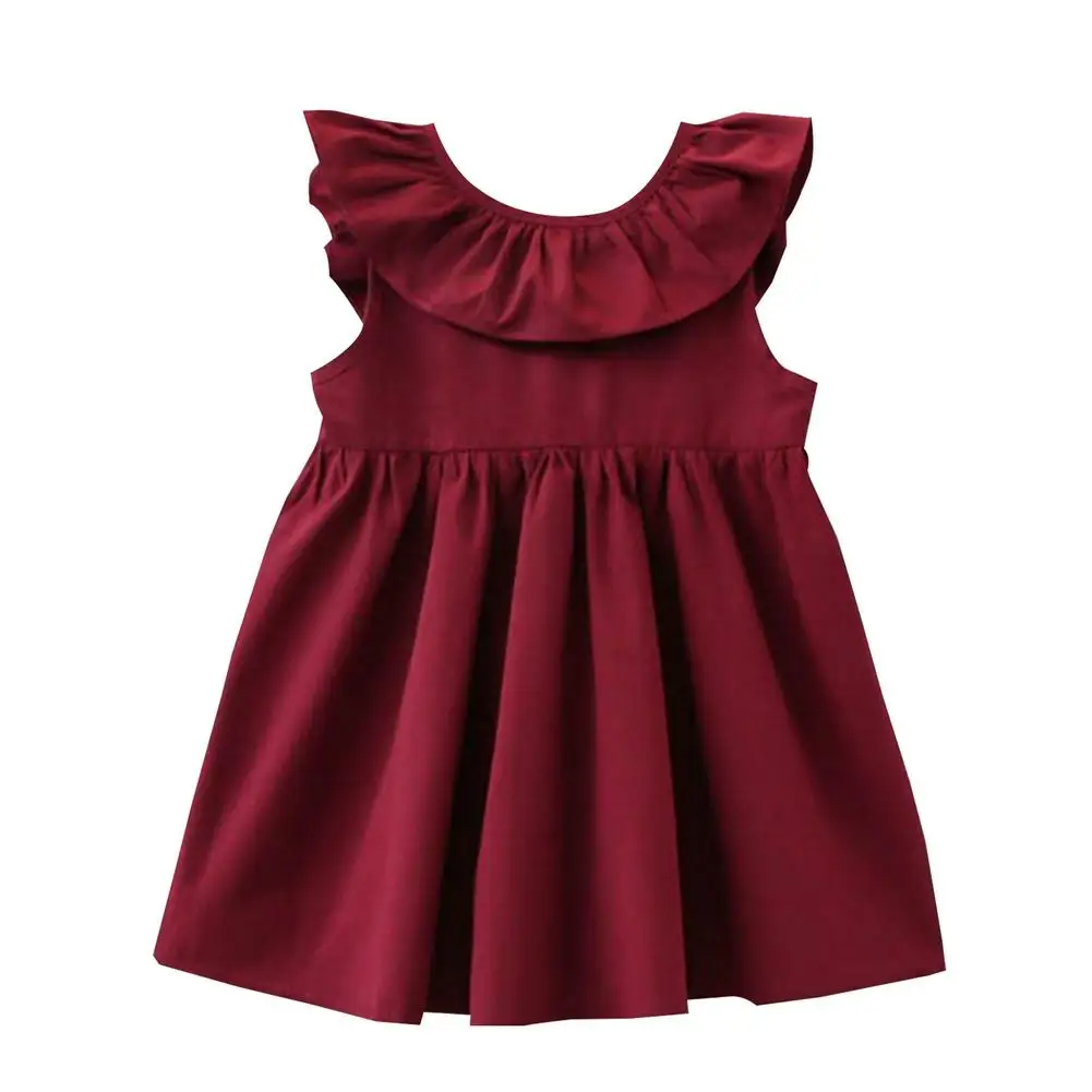 Summer Baby Girl's Dress Sleeveless Backless Bow Pure Cotton Cute Ruffle Skirt Soft Comfortable Sweet Casual Pink Red 1-6 Years
Summer Baby Girl's Dress Sleeveless Backless Bow Pure Cotton Cute Ruffle Skirt Soft Comfortable Sweet Casual Pink Red 1-6 Years