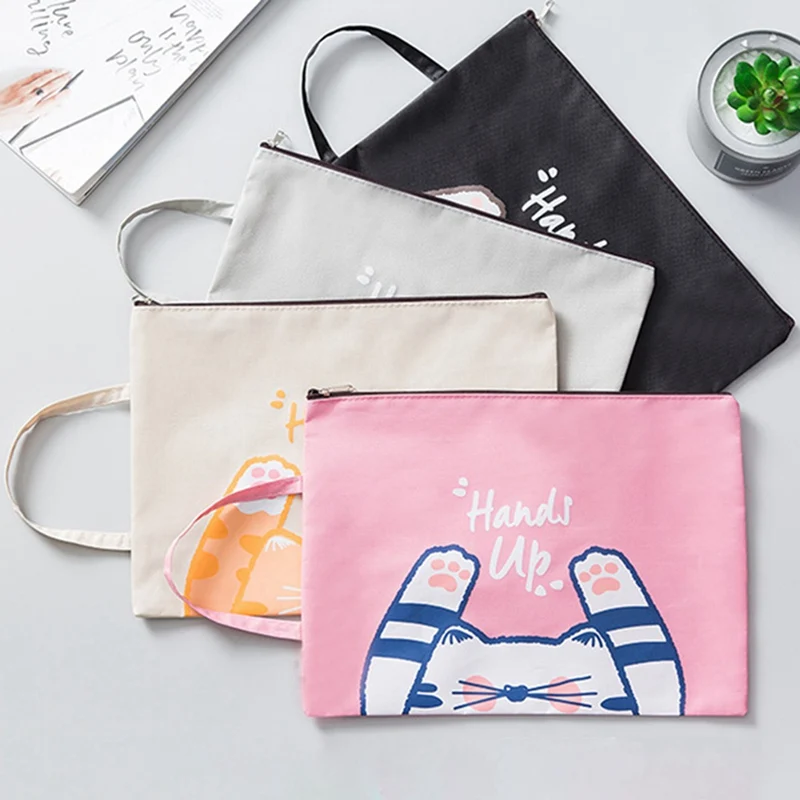 1PC Cute Cat A4 Portable File Holder File Bag Zipper Storage Bag Kawaii Pencil Bag School Office Supplies
1PC Cute Cat A4 Portable File Holder File Bag Zipper Storage Bag Kawaii Pencil Bag School Office Supplies