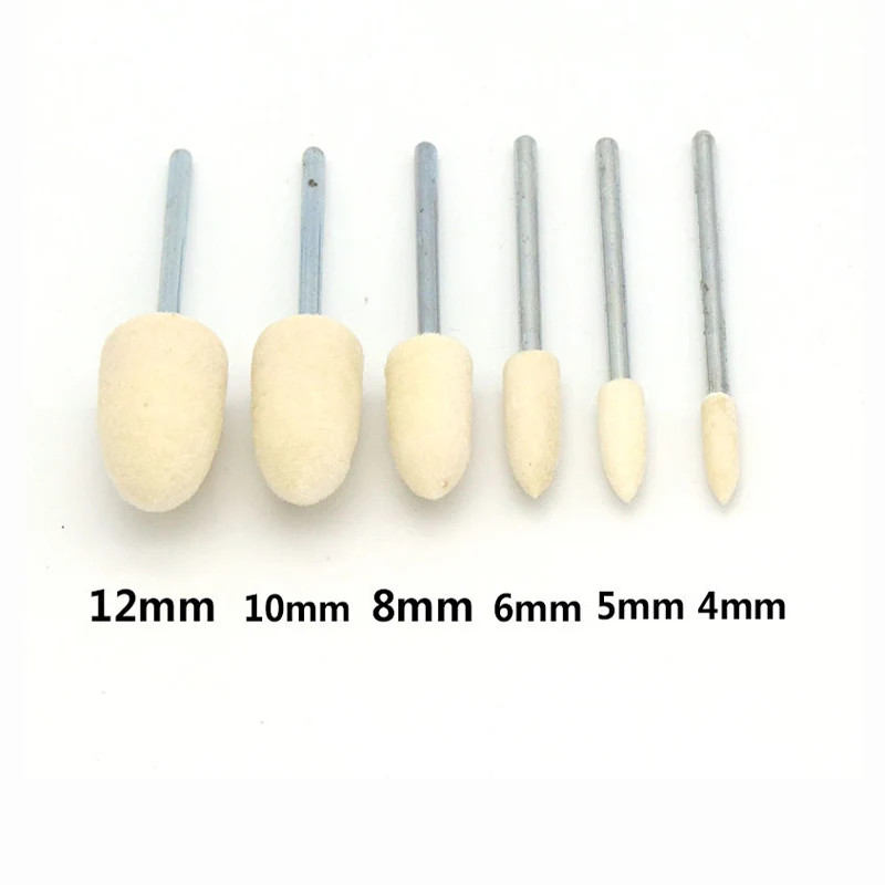 5Pcs/lot Cone Wool Felt Mounted Polishing Grinding Buffing Wheel with 2.35mm Shank Grinder Drill Rotary Tools 4/6/8/10/12mm
5Pcs/lot Cone Wool Felt Mounted Polishing Grinding Buffing Wheel with 2.35mm Shank Grinder Drill Rotary Tools 4/6/8/10/12mm