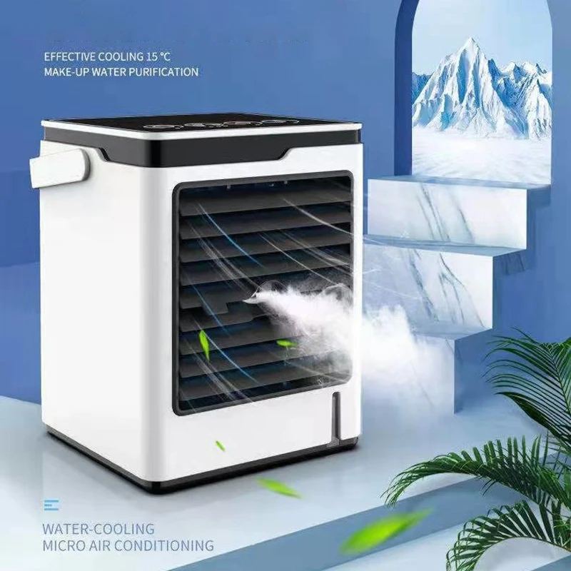

Mini USB Air Cooler Misting Fan Portable Space Air Conditioner Fan,Personal Humidifier With 3 Speeds For Home Offices