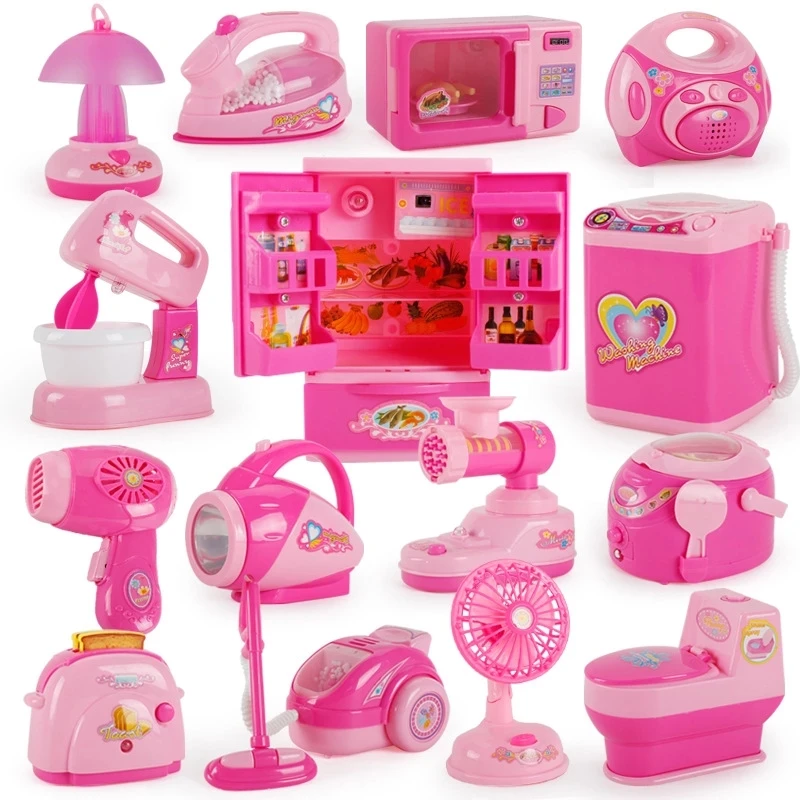 Mini Kitchen Toys Light-up & Sound Plastic Simulation Home Appliances House Toy Baby Girls Pretend Play Toys For Kids
Mini Kitchen Toys Light-up & Sound Plastic Simulation Home Appliances House Toy Baby Girls Pretend Play Toys For Kids