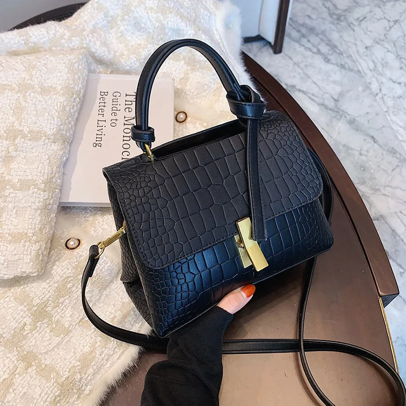High-end Sense of Crocodile Pattern Atmospheric Handbag Female Autumn Winter New Fashion Female Bag Shoulder Bag Messenger Bag
High-end Sense of Crocodile Pattern Atmospheric Handbag Female Autumn Winter New Fashion Female Bag Shoulder Bag Messenger Bag