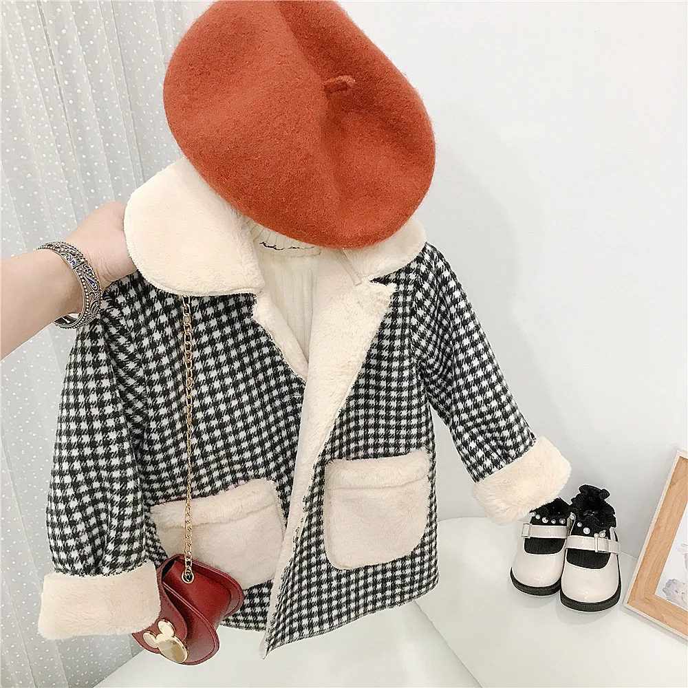 Kids Woolen Cloth Baby Girl Winter Clothes Girls Plush Thickened Coat Girls Jacket Fashion Girl Coats 2-6Yrs Toddler Jacket
Kids Woolen Cloth Baby Girl Winter Clothes Girls Plush Thickened Coat Girls Jacket Fashion Girl Coats 2-6Yrs Toddler Jacket