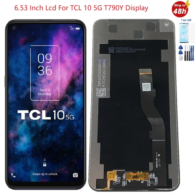 6.53 Inch For Display TCL 10 5G Lcd T790Y Display Touch screen Digitizer Panel sensor Assembly For TCL 105G Display T790Y Screen
6.53 Inch For Display TCL 10 5G Lcd T790Y Display Touch screen Digitizer Panel sensor Assembly For TCL 105G Display T790Y Screen