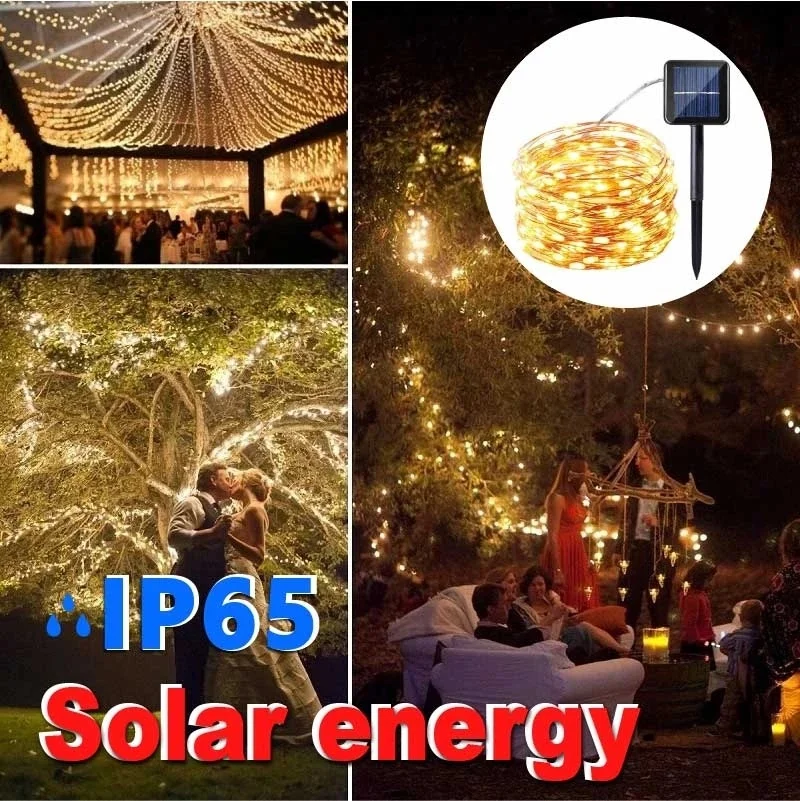 New Year Solar Lamp LED Outdoor 12m/7m LED String Lights Fairy Holiday Christmas Party Garlands Solar Garden Waterproof Lights 
New Year Solar Lamp LED Outdoor 12m/7m LED String Lights Fairy Holiday Christmas Party Garlands Solar Garden Waterproof Lights