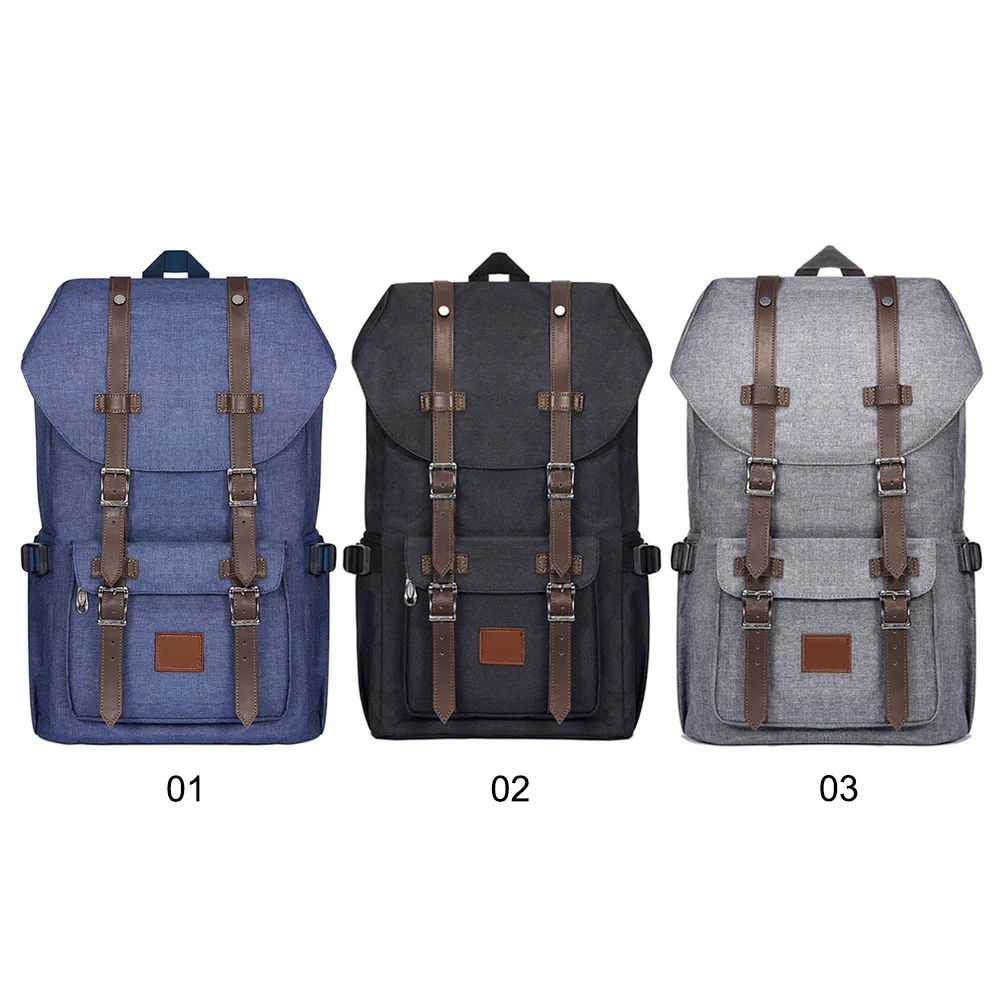 20l Waterproof Student Backpack Portable Travel Hiking Camping Rucksack Shoulder Bags Casual Fashion Simple Daypacks 27*16*47cm