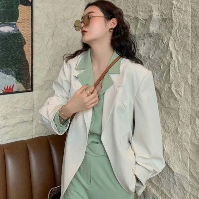 Women Solid Single Breasted Long Sleeve Slim Casual Blazers All-match Lady Outerwear Korean Style Chic Trendy Newest Coat Spring
Women Solid Single Breasted Long Sleeve Slim Casual Blazers All-match Lady Outerwear Korean Style Chic Trendy Newest Coat Spring