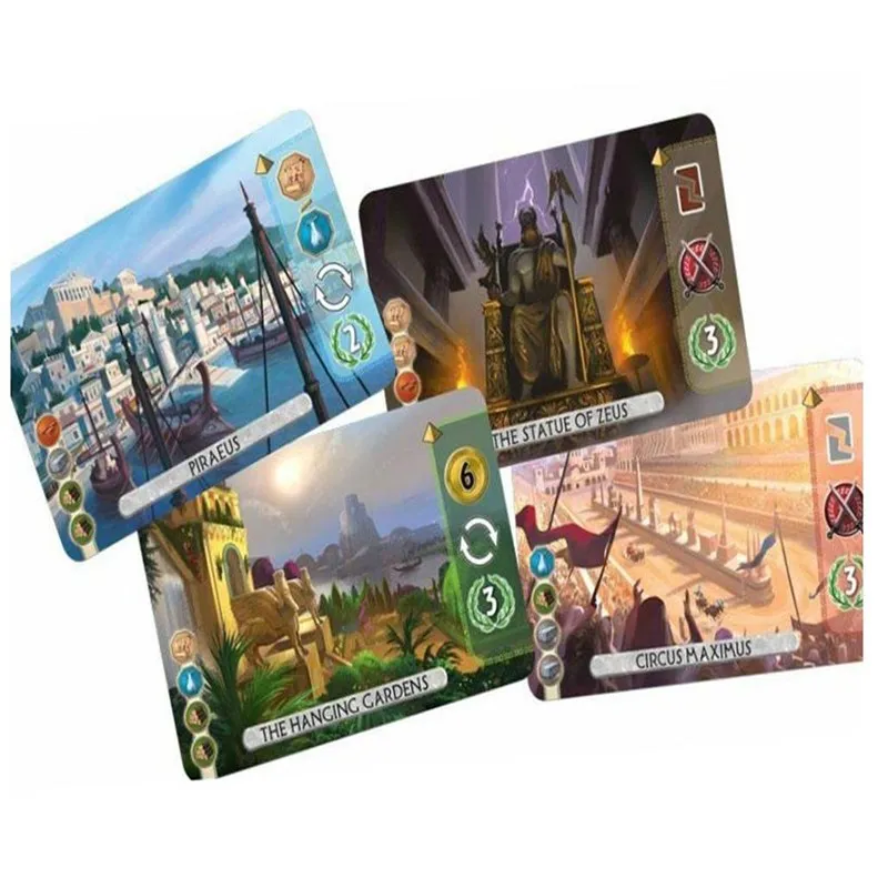 Hot Sale Board Game 7 Wonders Duel 2 Player Strategy Board Card Game English Version Game
Hot Sale Board Game 7 Wonders Duel 2 Player Strategy Board Card Game English Version Game