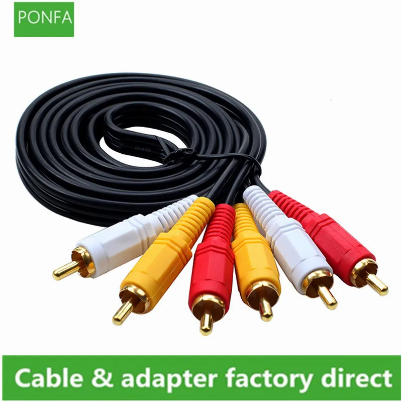 3RCA Male to 3 RCA Male Composite Audio Video AV Cable Plug 3X RCA Retail & Wholesale 1.5m/3m/5m/10m/15m/20m
3RCA Male to 3 RCA Male Composite Audio Video AV Cable Plug 3X RCA Retail & Wholesale 1.5m/3m/5m/10m/15m/20m