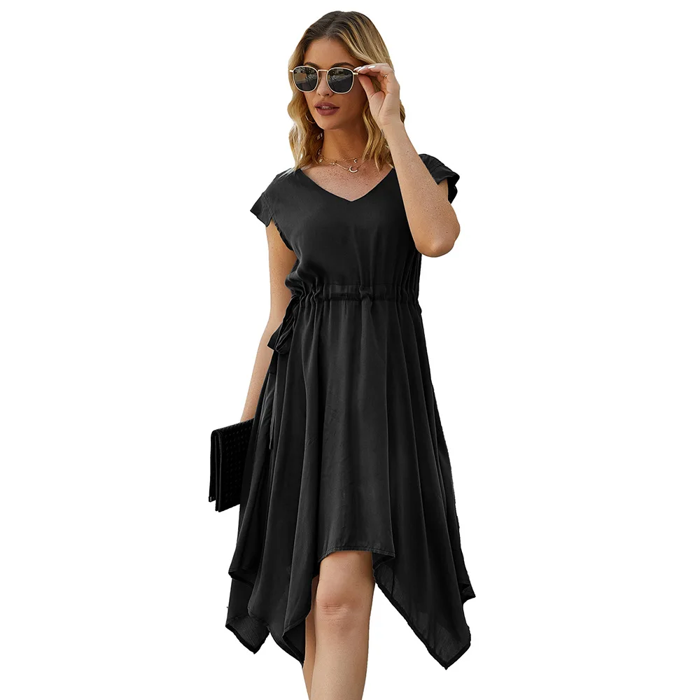 Vintage Woman Plus Size Dress V-Neck Sexy Clothes Plus Size Women Mid-length Irregular Dress 2020 Summer
Vintage Woman Plus Size Dress V-Neck Sexy Clothes Plus Size Women Mid-length Irregular Dress 2020 Summer