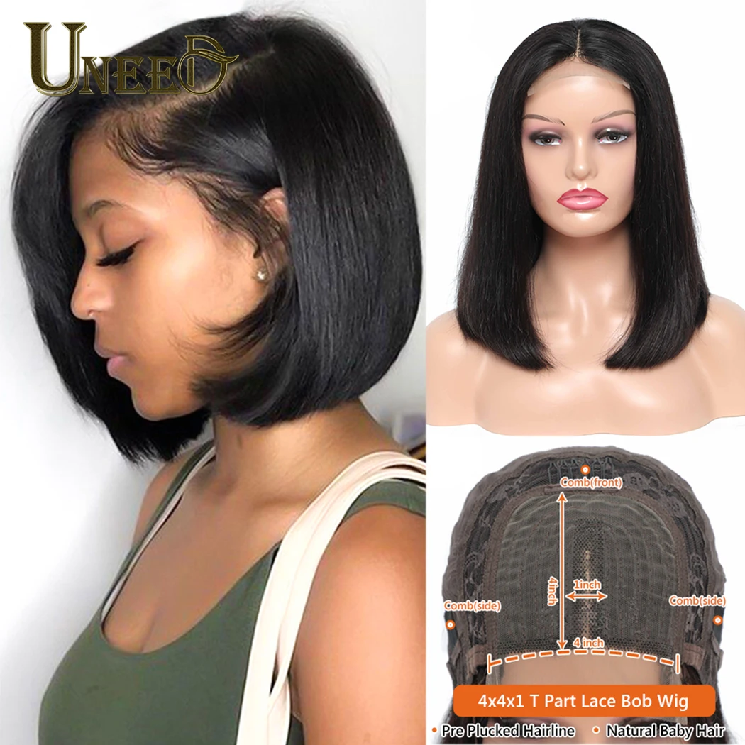 Uneed Straight Bob Wig Lace Front Human Hair Wigs 4x4x1 T Part Lace Bob Wig Brazilian Short Bob Lace Part Wigs For Black Women
Uneed Straight Bob Wig Lace Front Human Hair Wigs 4x4x1 T Part Lace Bob Wig Brazilian Short Bob Lace Part Wigs For Black Women