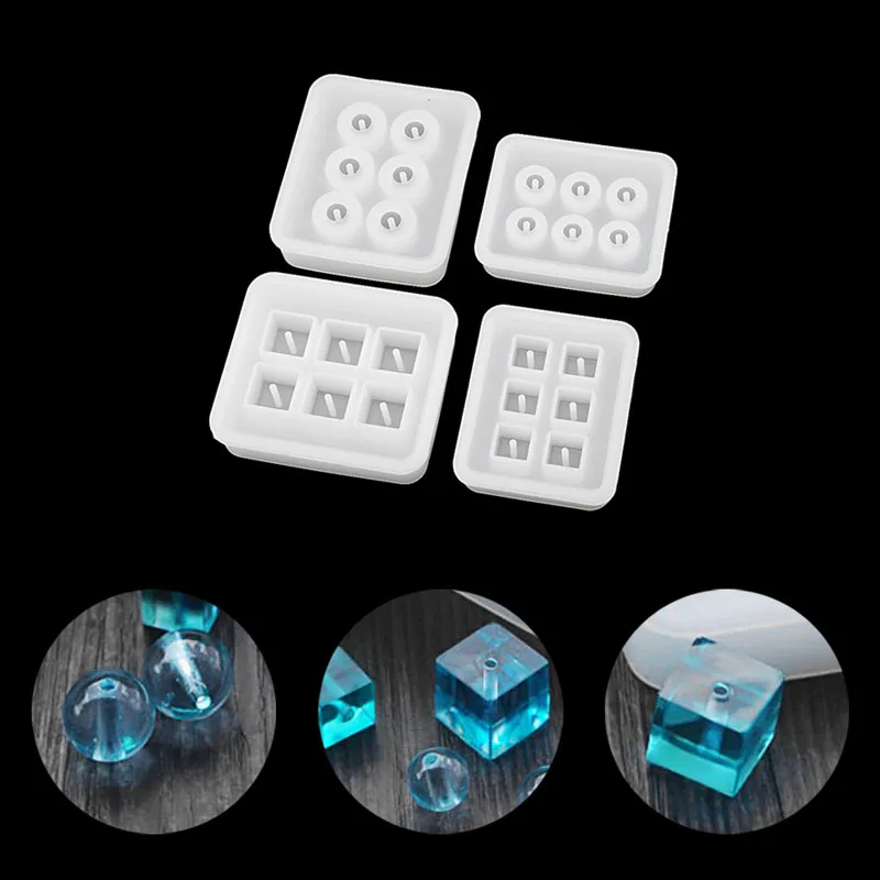 DIY Silicone Bead Mold Round Square Shape Handmade Jewelry Making Hand Craft 203B
DIY Silicone Bead Mold Round Square Shape Handmade Jewelry Making Hand Craft 203B
