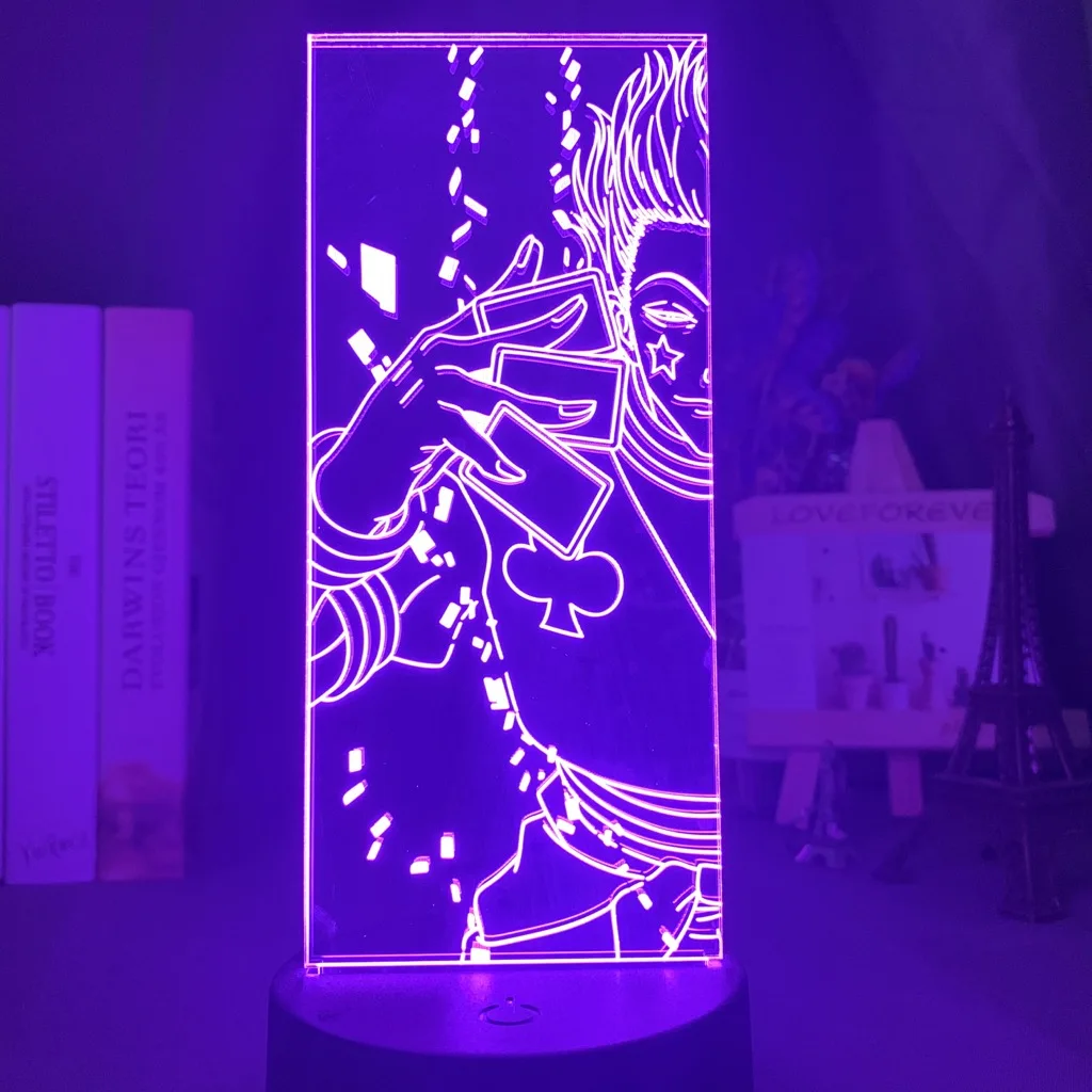 Acrylic 3d Night Light Led Color Changing Nightlight for Kids Bedroom Decoration Light Anime Hunter X Hunter Hisoka Lamp Gift
Acrylic 3d Night Light Led Color Changing Nightlight for Kids Bedroom Decoration Light Anime Hunter X Hunter Hisoka Lamp Gift