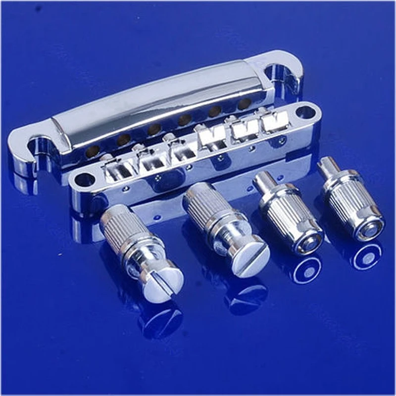 X5QF хромированный гитарный Бридж Tune-O-matic Tailpiece Tail для Les Paul LP Style Set New | Спорт и