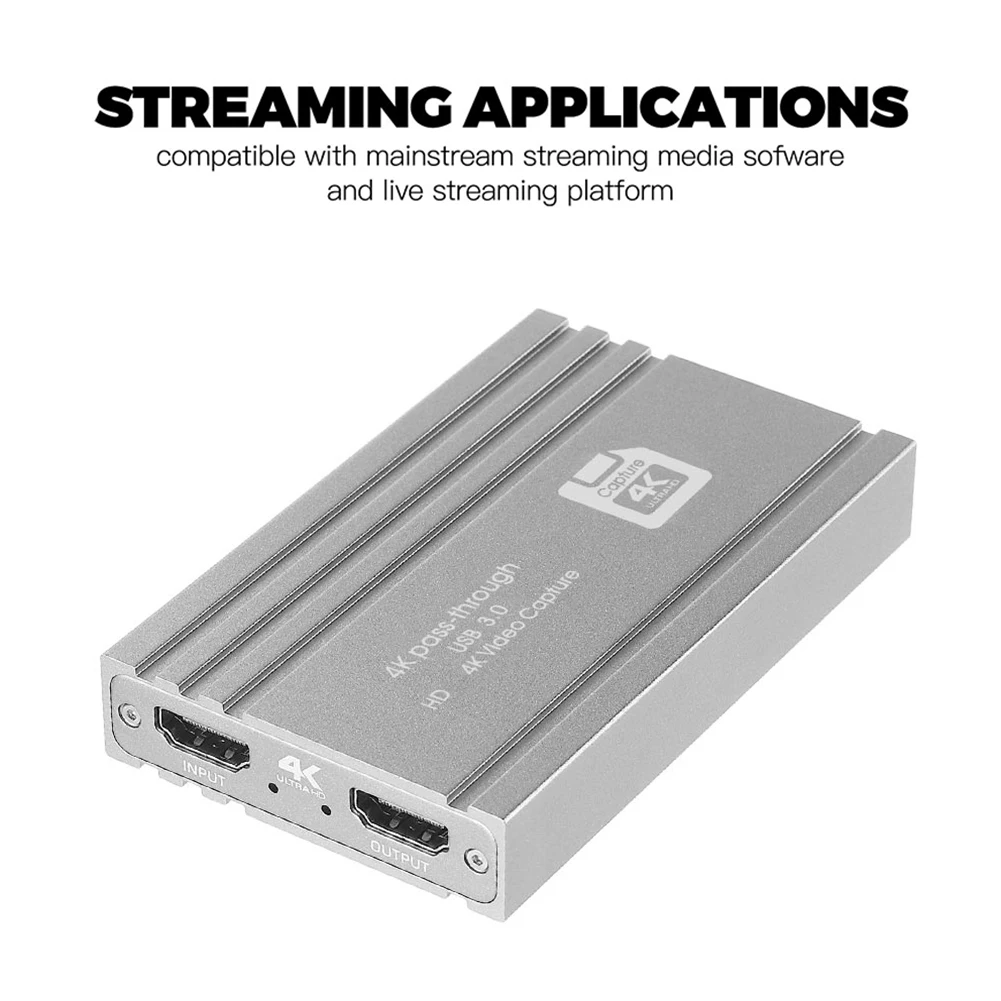 HD Game Video Capture Card Converter USB 3.0 HDMI 4K 60Hz Streaming Adapter Grabber Record Box for Live Broadcasts Recording NEW
HD Game Video Capture Card Converter USB 3.0 HDMI 4K 60Hz Streaming Adapter Grabber Record Box for Live Broadcasts Recording NEW