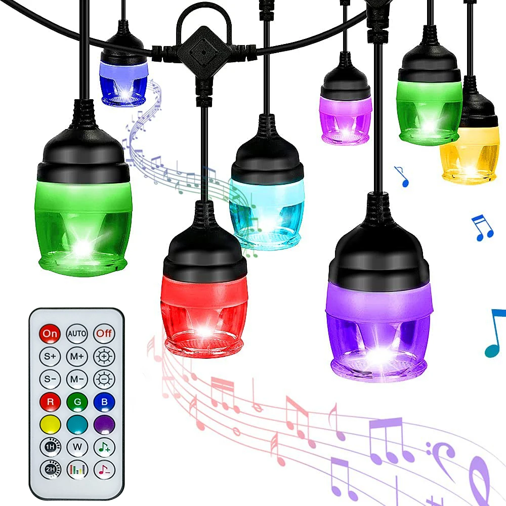 App Control Outdoor String Lights 12 LED RGB Bulbs Garden Light IP65 Patio Decor Night Lamp for Party Garden Holiday Lighting
App Control Outdoor String Lights 12 LED RGB Bulbs Garden Light IP65 Patio Decor Night Lamp for Party Garden Holiday Lighting